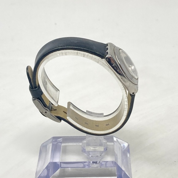 Swatch Aim At Me Womens Watch 24mm Silver Tone Black Swiss Made WR New Battery main image 8
